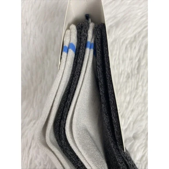 GAP Men’s Premium Cushioned Quarters Socks 4 Pairs Shoe Size 6-12 Beige Charcoal - Picture 3 of 8